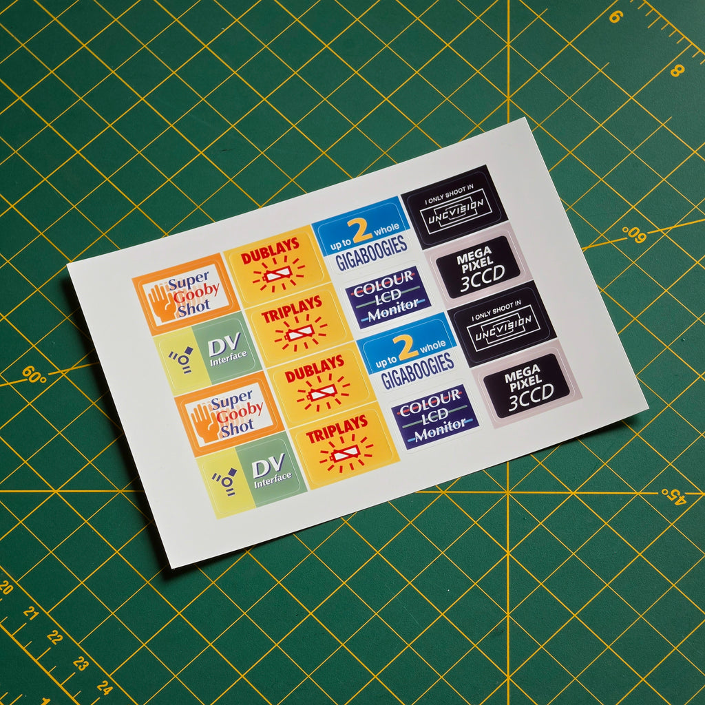 Camcorder Feature Sticker Set 01
