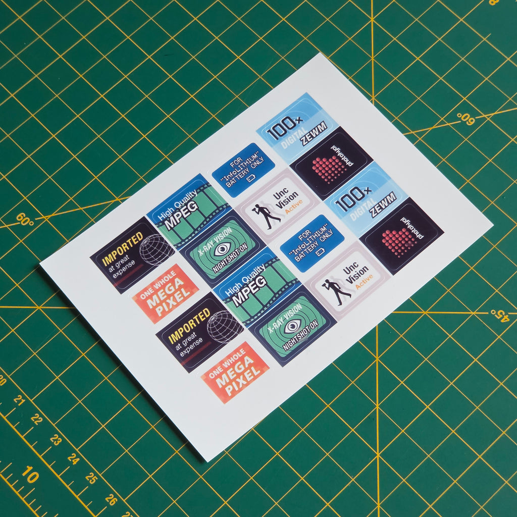 Camcorder Feature Sticker Set 02