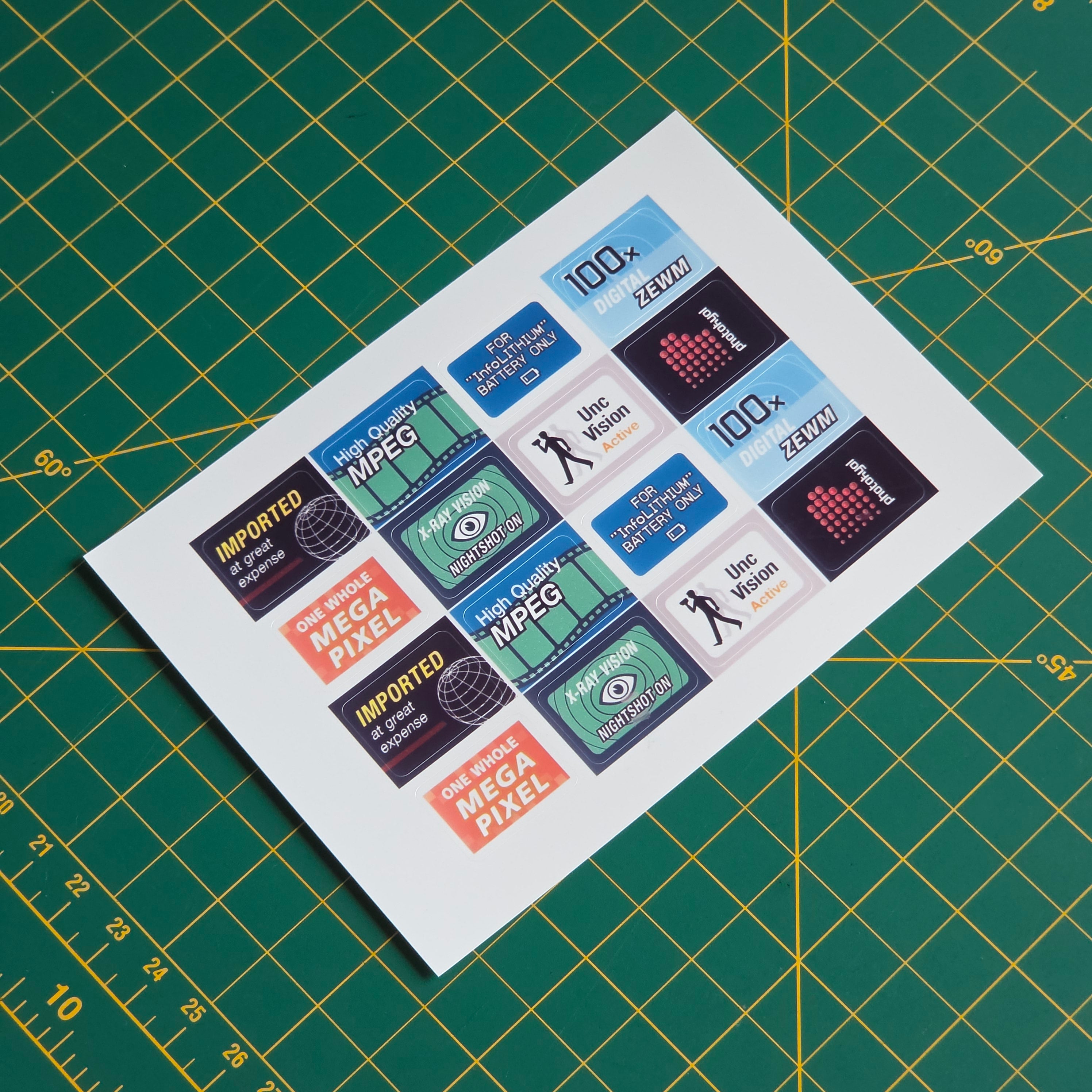 Camcorder Feature Sticker Set 02
